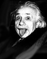портрет Энштейна в преклонном возрасте 